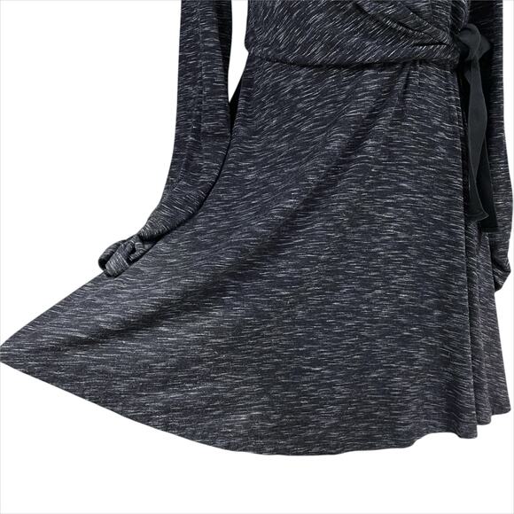 ANTHROPOLOGIE SATURDAY SUNDAY Nova Spacedye Jersey Wrap Long-Sleeve Dress Size M - Picture 5 of 9